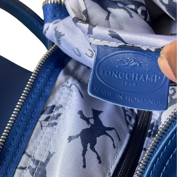 Longchamp Le Pliage Cuir Leather Shoulder Bag - Picture 9 of 13